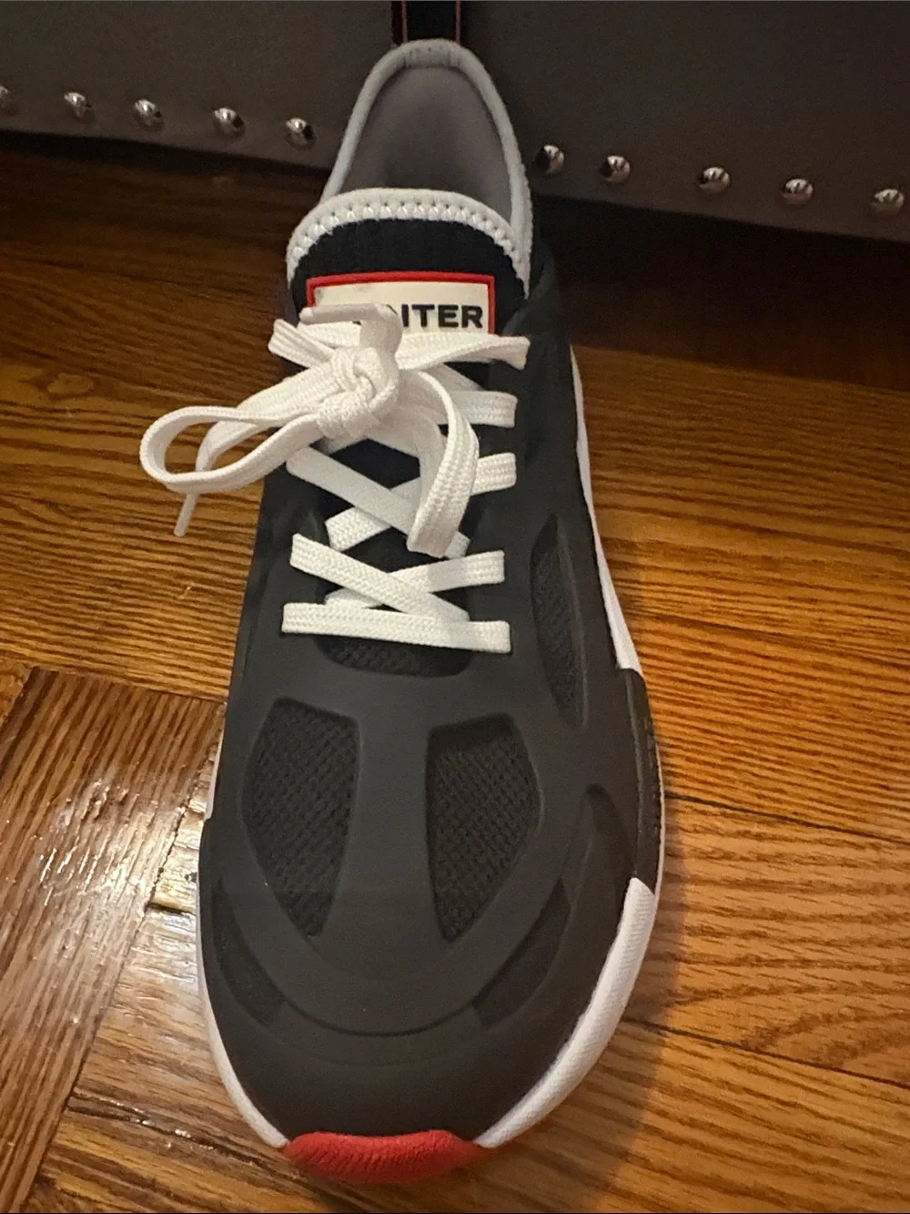 Hunter Black and White Women’s Sneakers